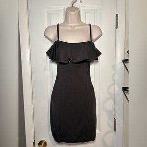 H&M bodycon dress with ruffle size 4/XS